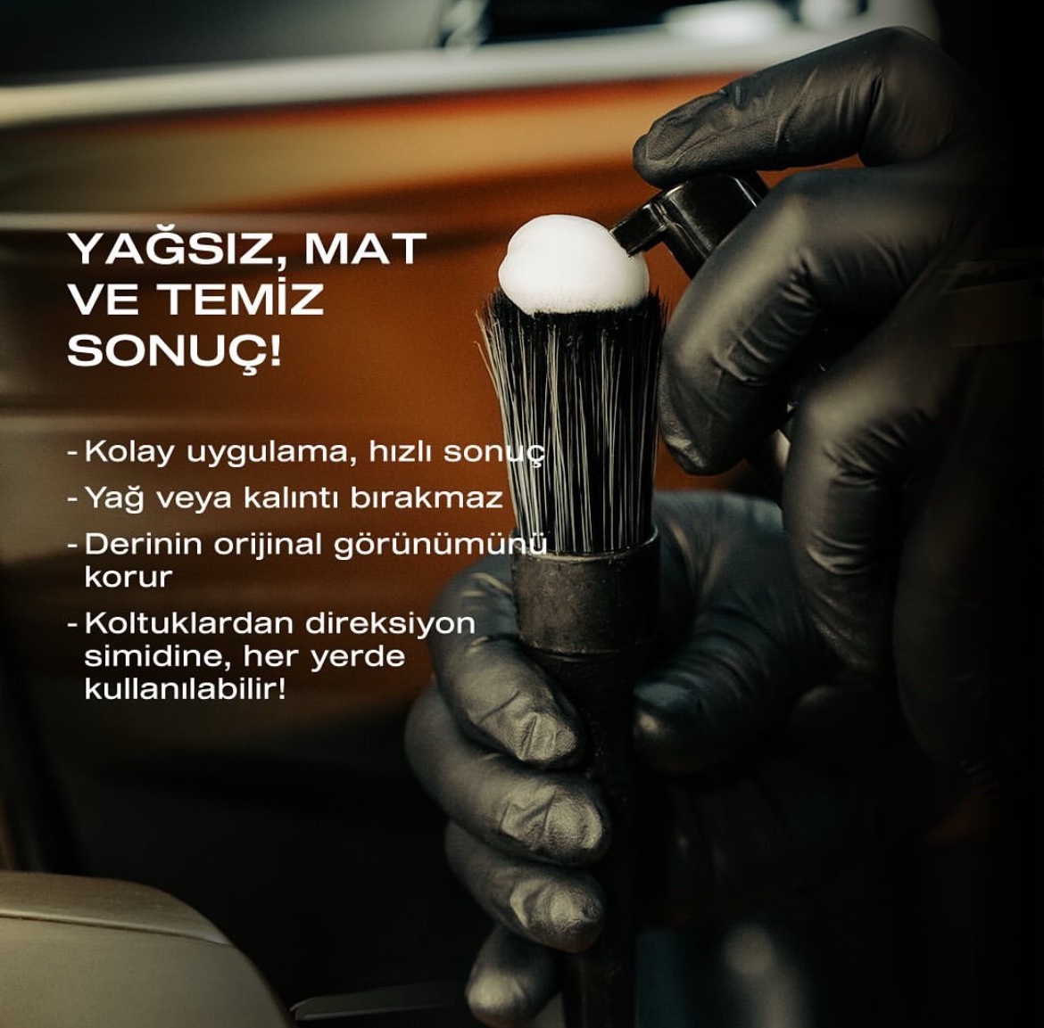 Nasiol Leather Cleaner Premium Köpük Temizleyici 250 gr. - Görsel 4