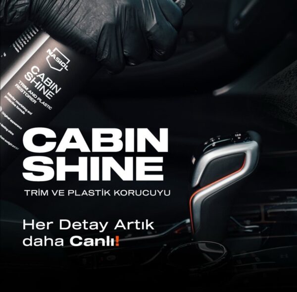 Nasiol Cabin Shine Trim ve Plastik Korucuyu/Yenileyici-500ml - Görsel 6
