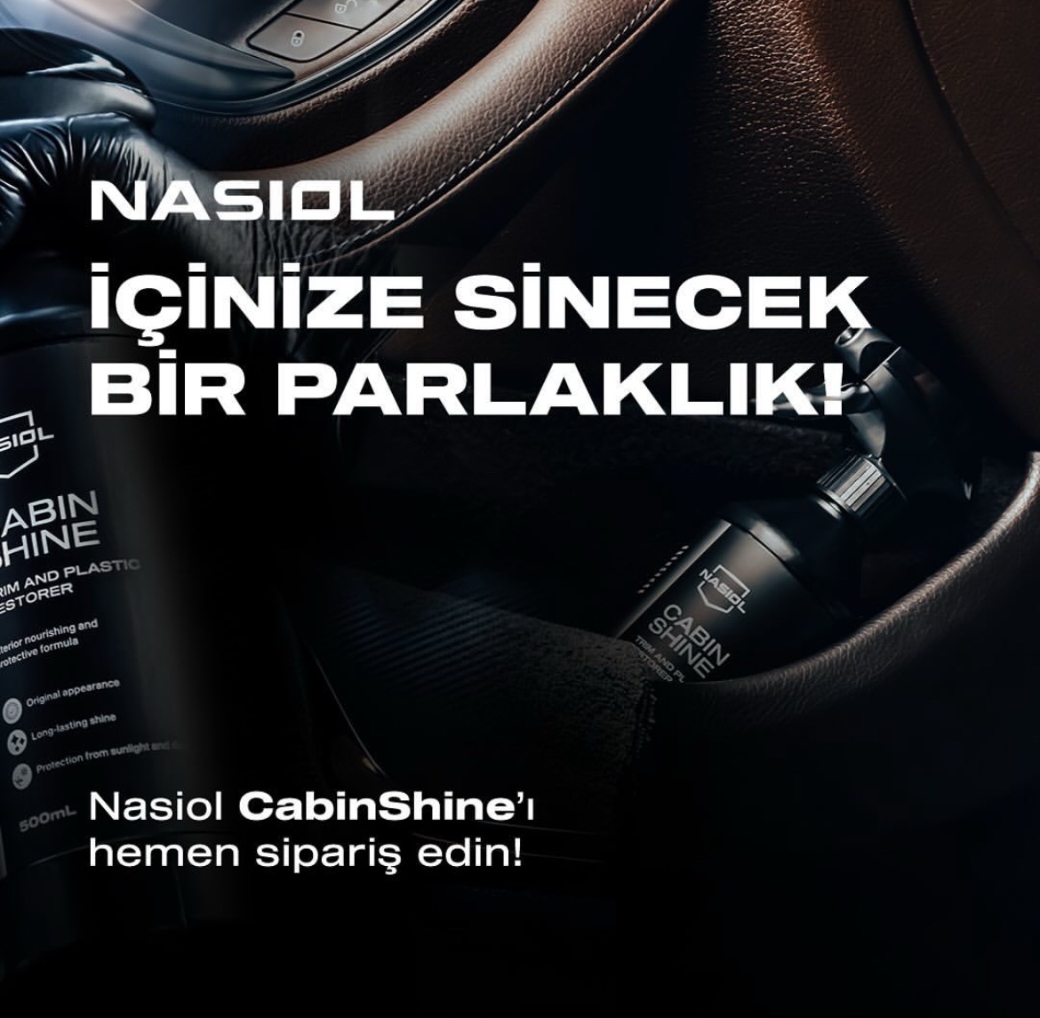 Nasiol Cabin Shine Trim ve Plastik Korucuyu/Yenileyici-500ml - Görsel 3