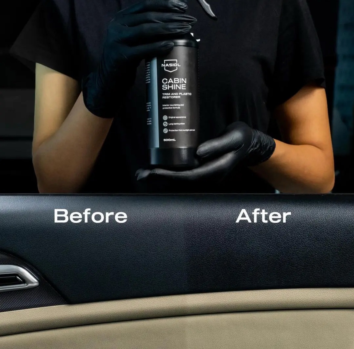Nasiol Cabin Shine Trim ve Plastik Korucuyu/Yenileyici-500ml