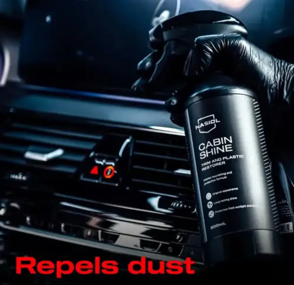 Nasiol Cabin Shine Trim ve Plastik Korucuyu/Yenileyici-500ml - Görsel 2