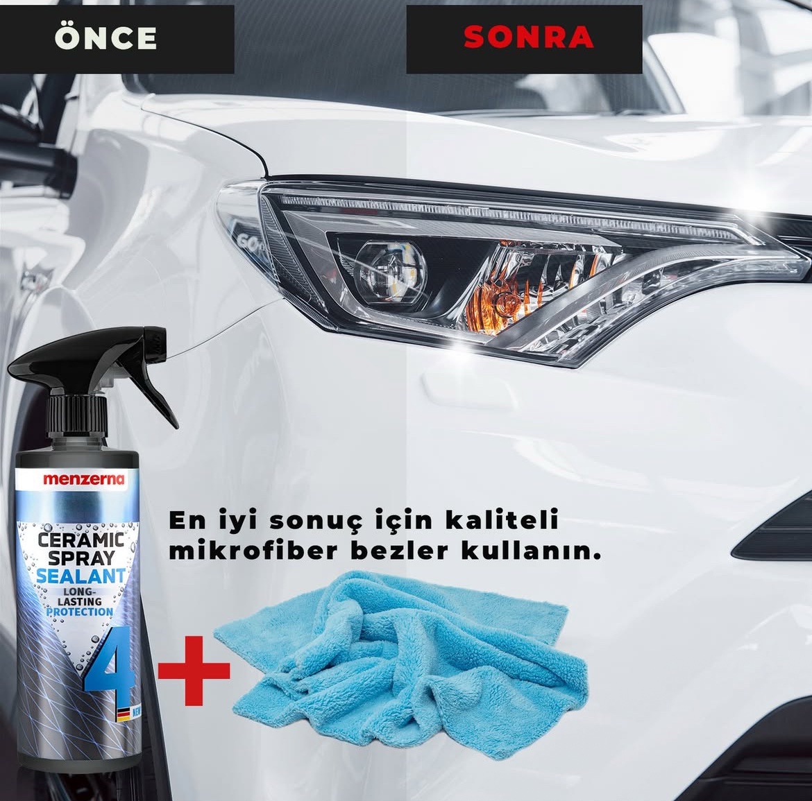 MENZERNA Ceramic Spray Sealant Seramik İçerikli Sprey Boya Koruyucu Cila – 500 ML - Görsel 5