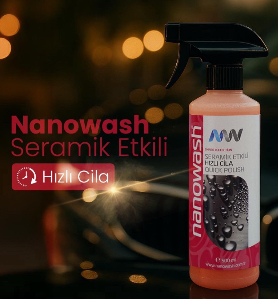 Nanowash Seramik Etkili Hızlı Cila 500 ML Sprey
