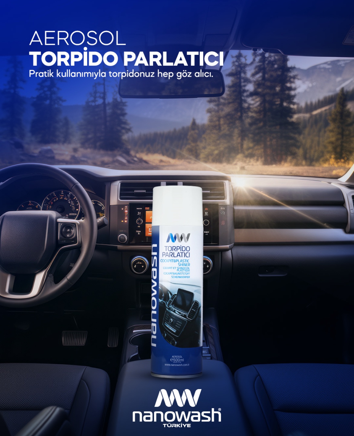 Nanowash Torpido Parlatıcı Aerosol 500 ML