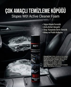Slopes W01 Active Cleaner Foam Çok Amaçlı Temizleme Köpüğü 500ml.